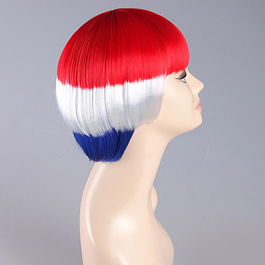 flagwigs, football wigs, fan wigs, afro wigs, mullet wigs, bob wigs, euro wigs,  premier league wigs,Holland Bob Wig 