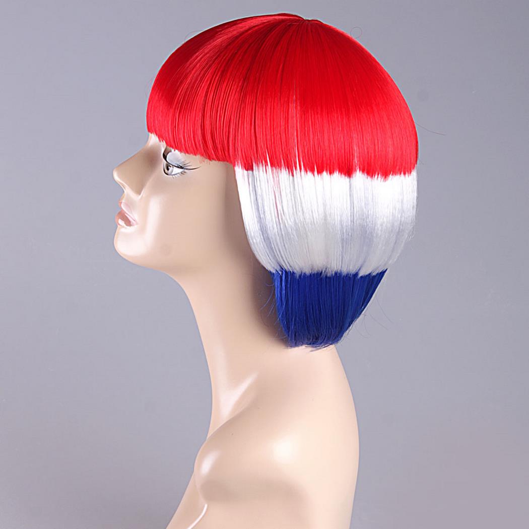 flagwigs, football wigs, fan wigs, afro wigs, mullet wigs, bob wigs, euro wigs,  premier league wigs,Holland Bob Wig 