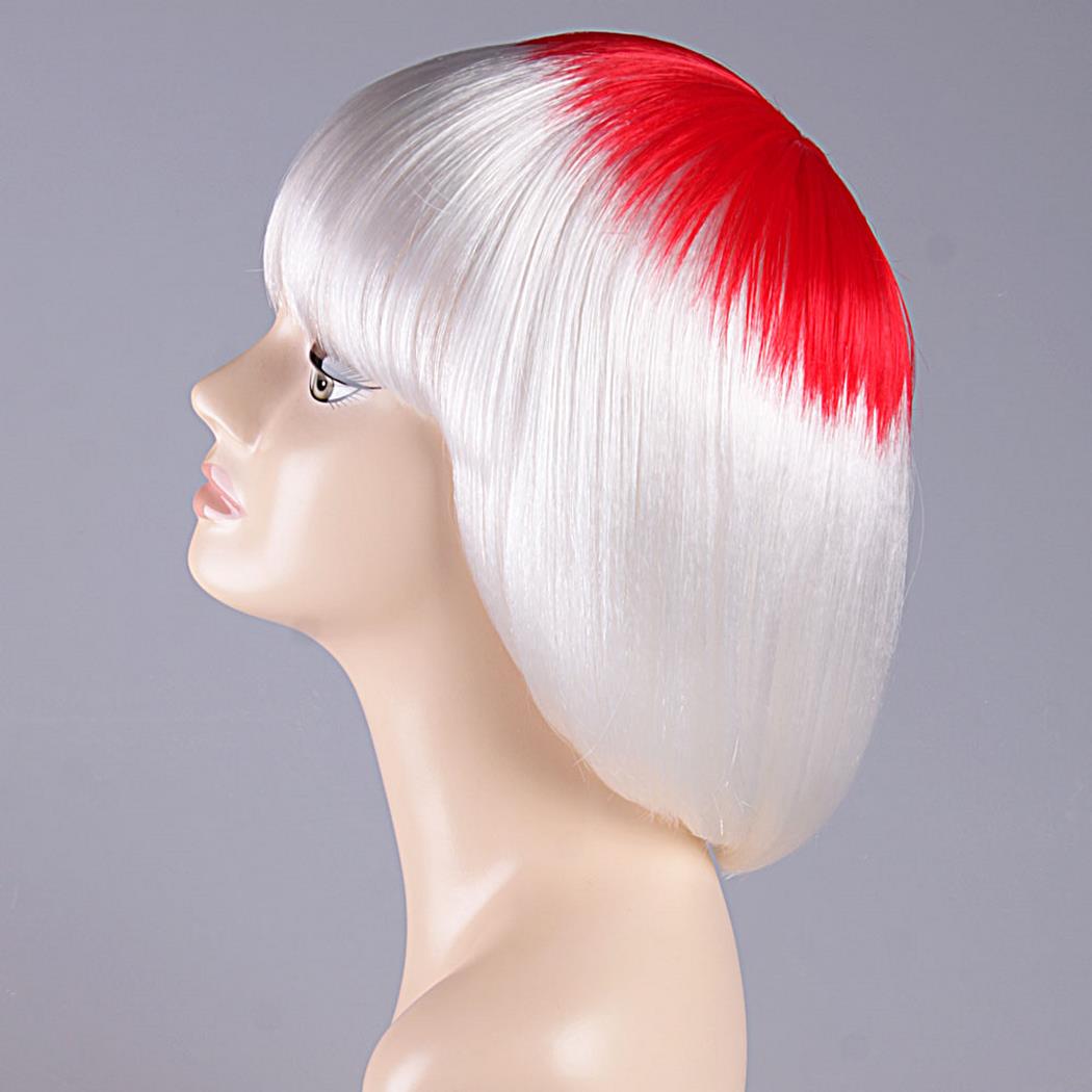 flagwigs, football wigs, fan wigs, afro wigs, mullet wigs, bob wigs, euro wigs,  premier league wigs,Japan Bob Wig 