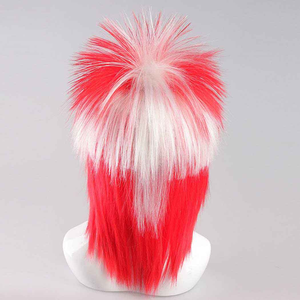 flagwigs, football wigs, fan wigs, afro wigs, mullet wigs, bob wigs, euro wigs,  premier league wigs,Switzerland Mullet Wig