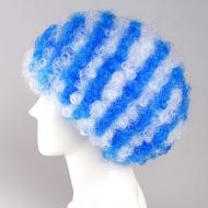 flagwigs, football wigs, fan wigs, afro wigs, mullet wigs, bob wigs, euro wigs,  premier league wigs,Greece Afro Wig
