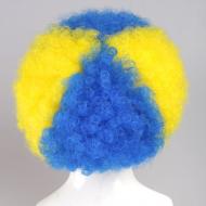 flagwigs, football wigs, fan wigs, afro wigs, mullet wigs, bob wigs, euro wigs,  premier league wigs,Chelsea Afro Wig
